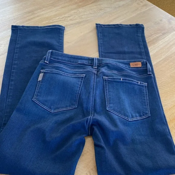Paige Manhattan Dark wash Bootcut Jeans Sz 27 ECU - Picture 7 of 10